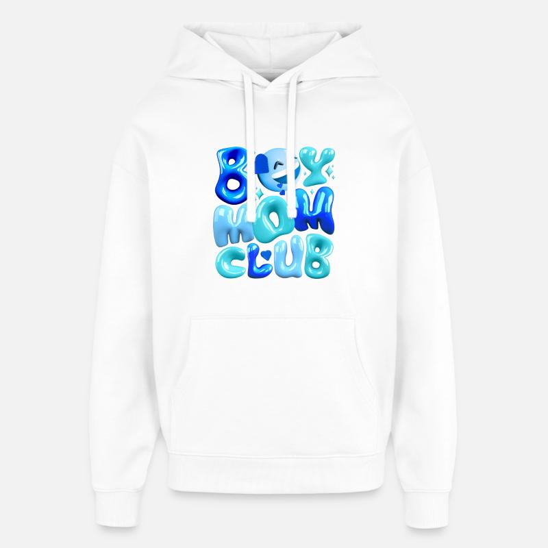 Garçon Mom Club Bubble Look - Sweat à capuche unisexe Stanley/Stella Oversized - blanc