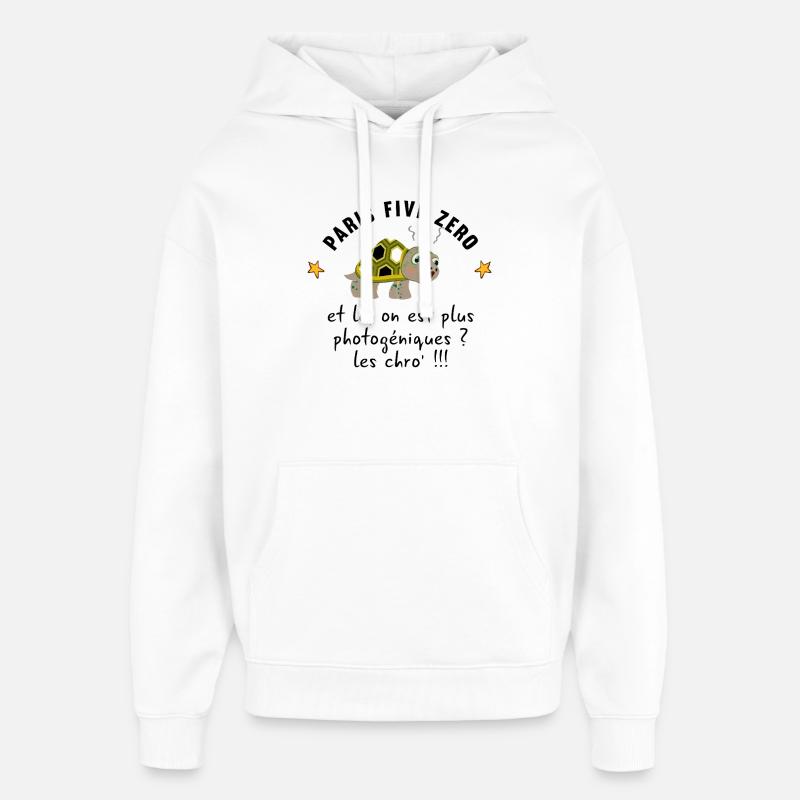 Paris_five_zero - Sweat à capuche unisexe Stanley/Stella Oversized - blanc