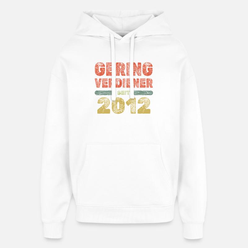 2012 - Sweat à capuche unisexe Stanley/Stella Oversized - blanc