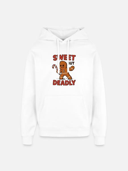 Süß, Aber Gefährlich Gingerbread - Oversized Unisex Hoodie by Stanley/Stella - white