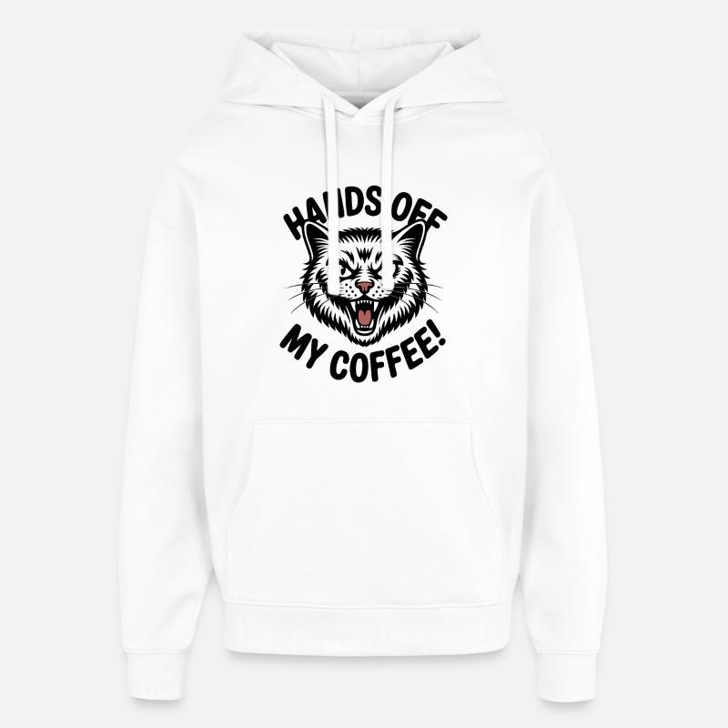 Coffee is mine - Oversized Unisex Hoodie by Stanley/Stella - white