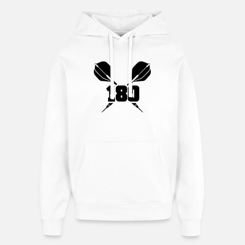 dart pfeil - Oversized Unisex Hoodie von Stanley/Stella - Weiß