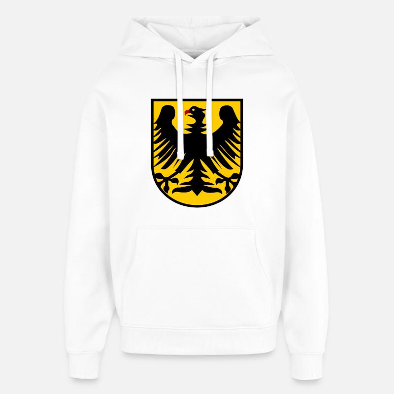 The German Eagle - Oversized Unisex Hoodie by Stanley/Stella - white