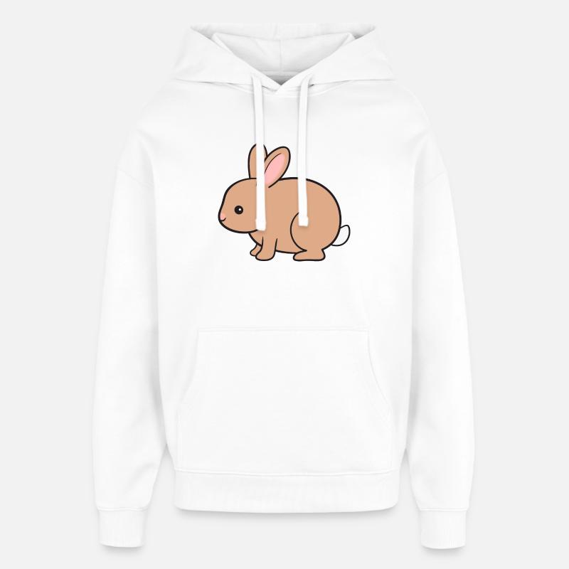 Rabbit Rabbit - Oversized Unisex Hoodie by Stanley/Stella - white