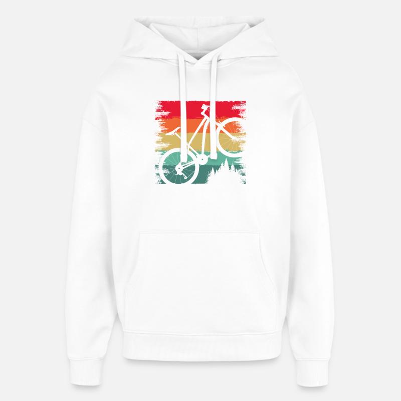Vélo Rainbow Ride - Sweat à capuche unisexe Stanley/Stella Oversized - blanc