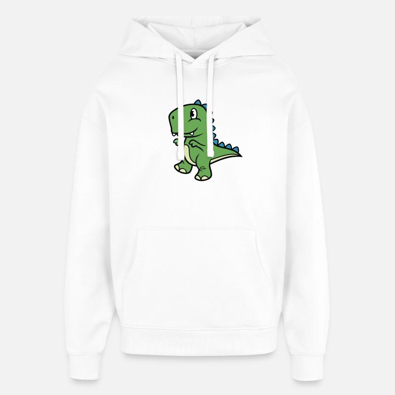 Dinosaure T-Rex - Sweat à capuche unisexe Stanley/Stella Oversized - blanc