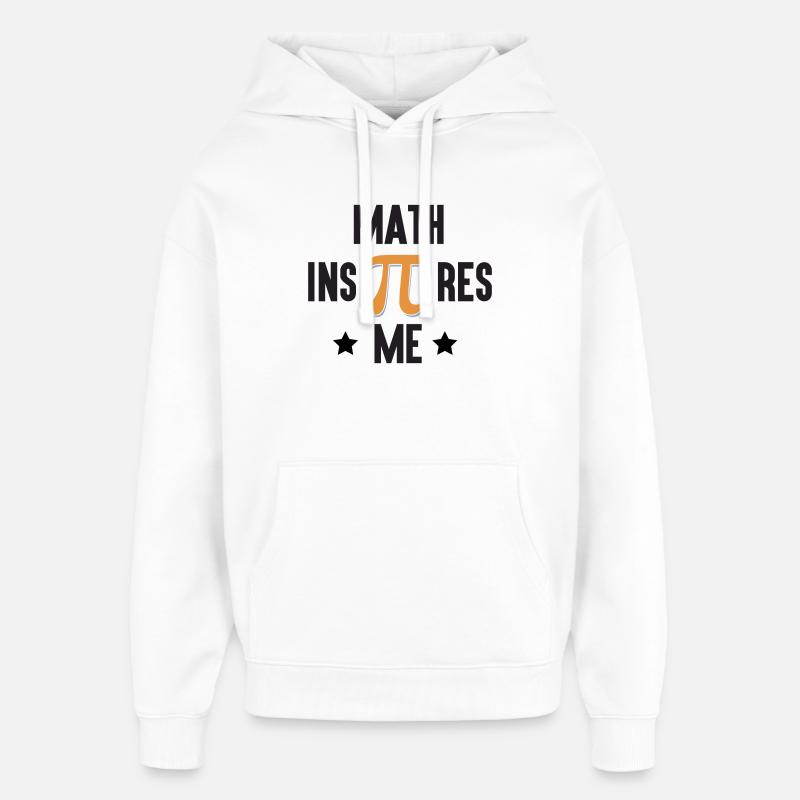 Pi Day - Les mathématiques m’inspirent - Sweat à capuche unisexe Stanley/Stella Oversized - blanc
