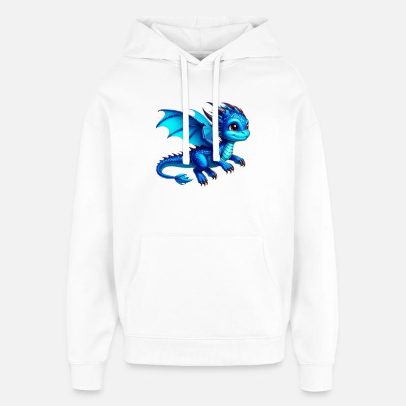 Dragon - Sweat à capuche unisexe Stanley/Stella Oversized - blanc