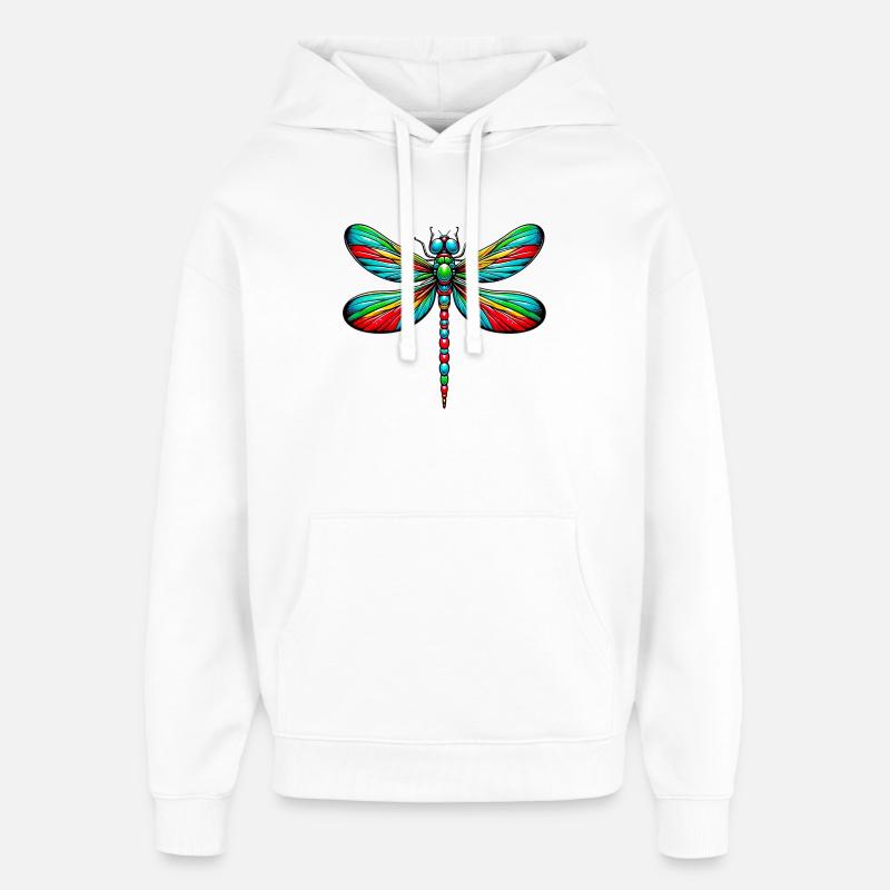 Libellule - Sweat à capuche unisexe Stanley/Stella Oversized - blanc