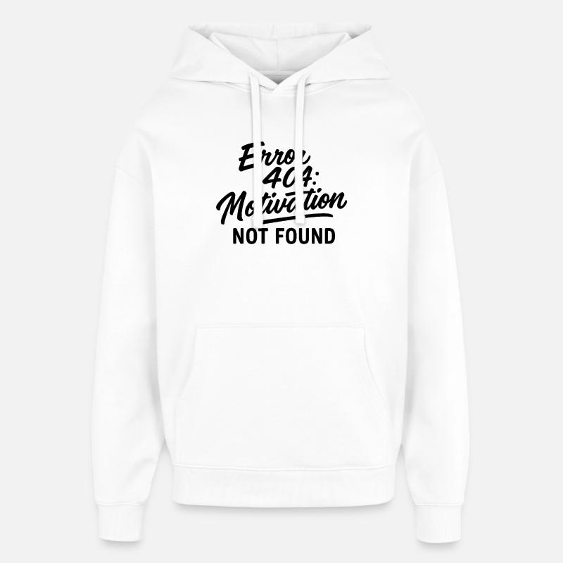 Erreur de justification 404 Conception - Sweat à capuche unisexe Stanley/Stella Oversized - blanc