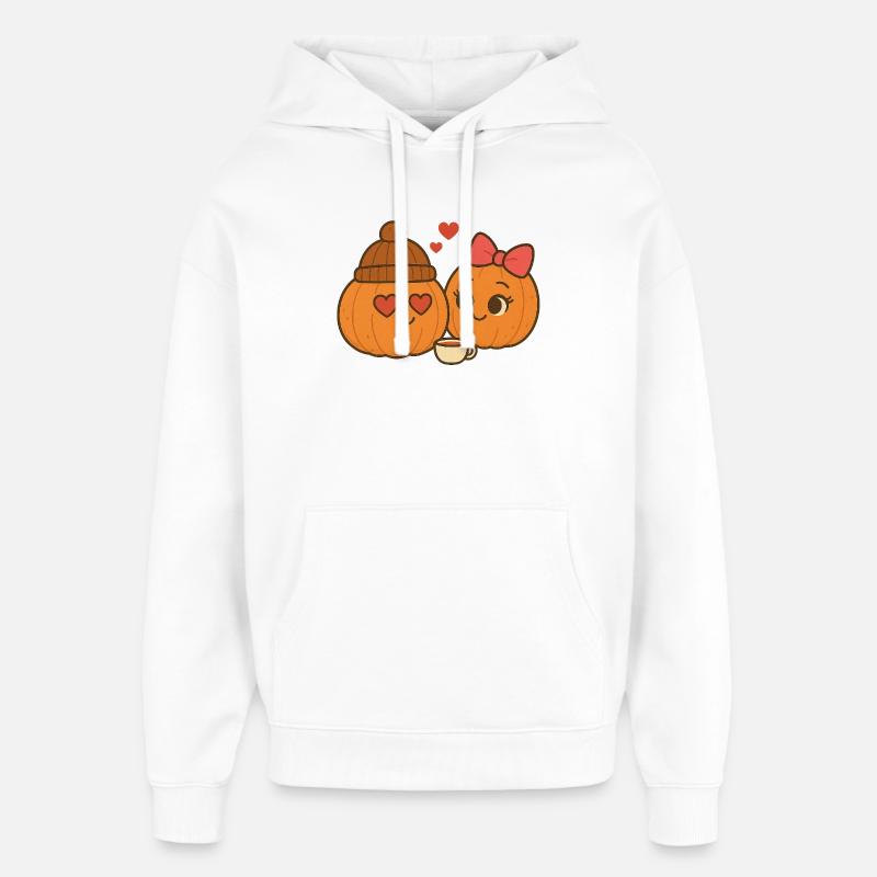 Freddie Citrouille 6 - Sweat à capuche unisexe Stanley/Stella Oversized - blanc