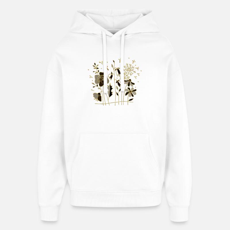 Fleur - Sweat à capuche unisexe Stanley/Stella Oversized - blanc