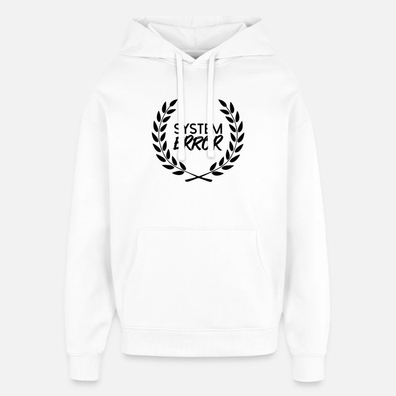 System failure - Oversized Unisex Hoodie by Stanley/Stella - white