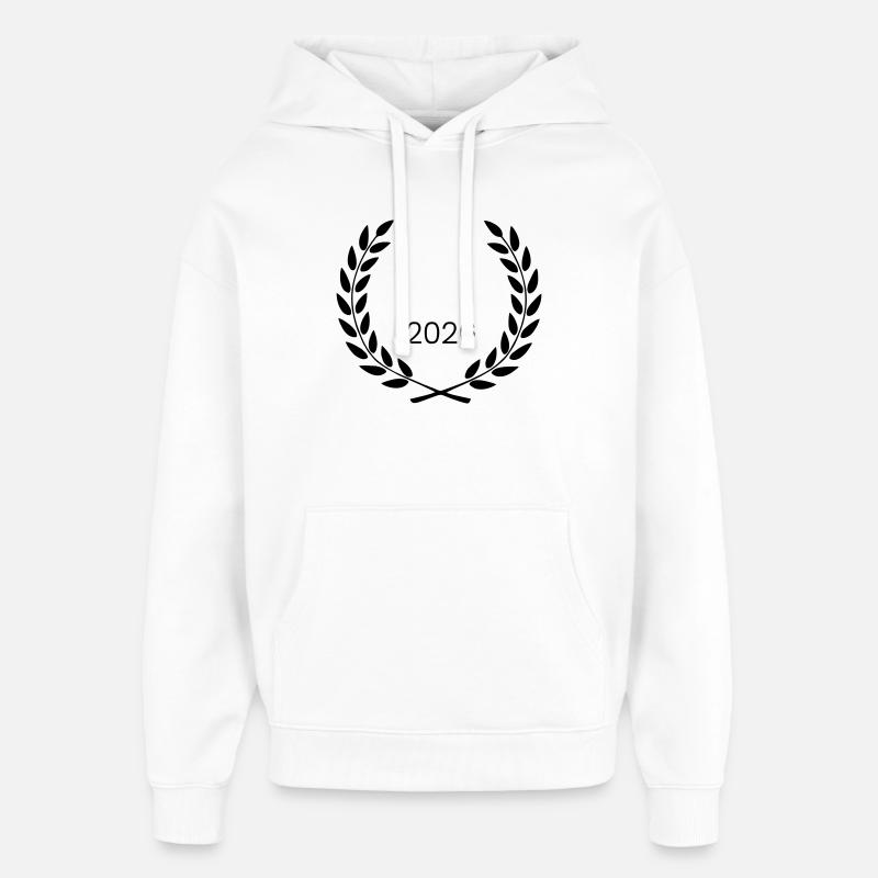 kranz_wappen_2026 - Sweat à capuche unisexe Stanley/Stella Oversized - blanc