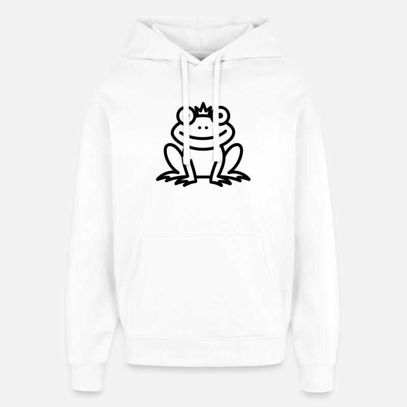 grenouille - Sweat à capuche unisexe Stanley/Stella Oversized - blanc