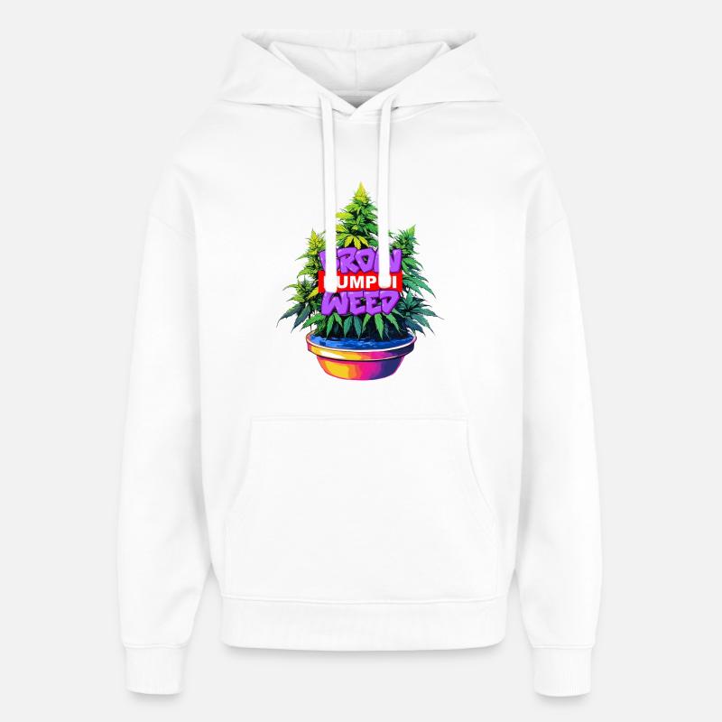Cultivez des Pumpui Weed - Sweat à capuche unisexe Stanley/Stella Oversized - blanc