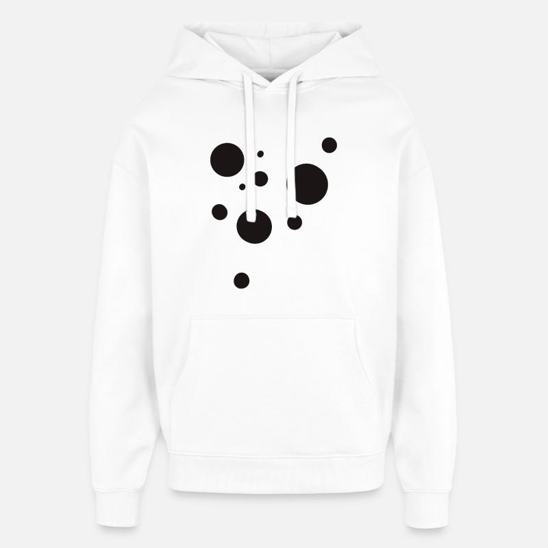 Dots - Sweat à capuche unisexe Stanley/Stella Oversized - blanc