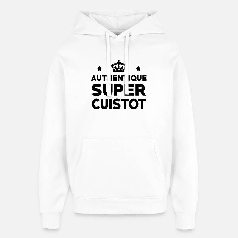 Super Cuistot - Cuisine - Cuisinier - Sweat à capuche unisexe Stanley/Stella Oversized - blanc