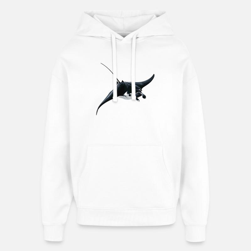 Rays Manta Rays - Oversized Unisex Hoodie by Stanley/Stella - white