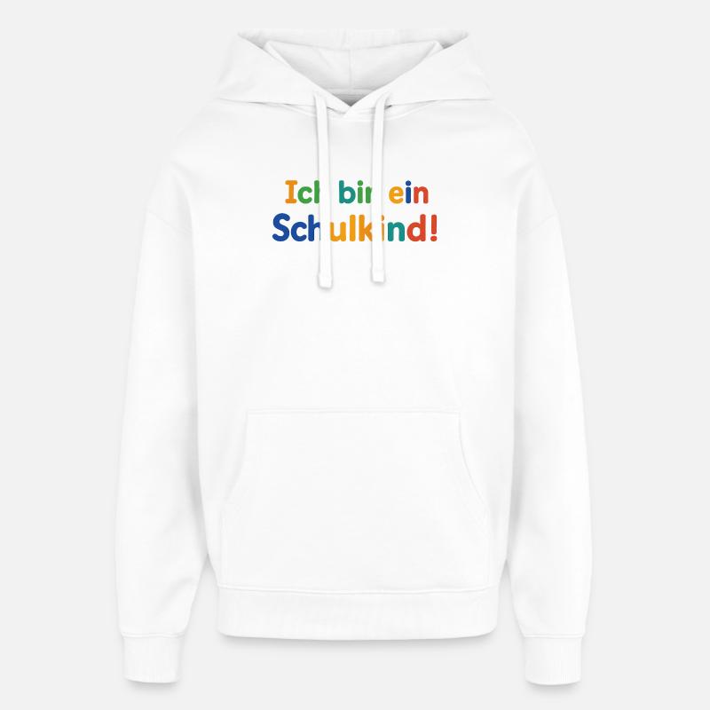 Je suis écolier ! - Sweat à capuche unisexe Stanley/Stella Oversized - blanc
