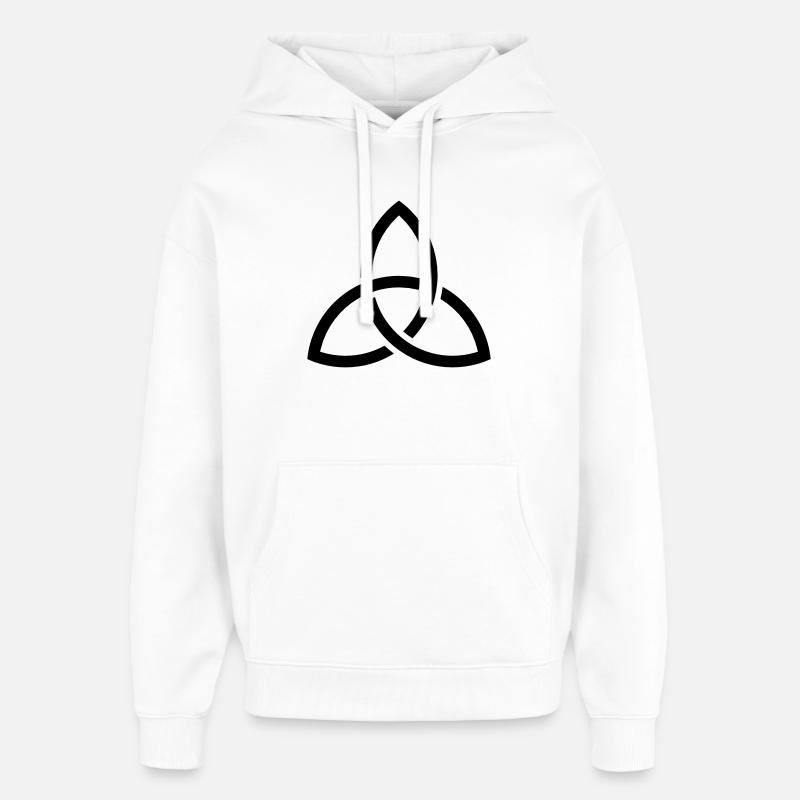 Celtic Knot - Sweat à capuche unisexe Stanley/Stella Oversized - blanc