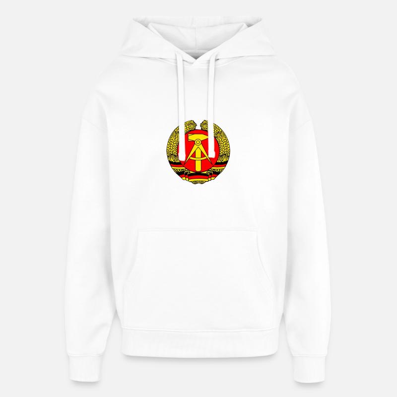 ddr ancienne ironie République mur allemand - Sweat à capuche unisexe Stanley/Stella Oversized - blanc