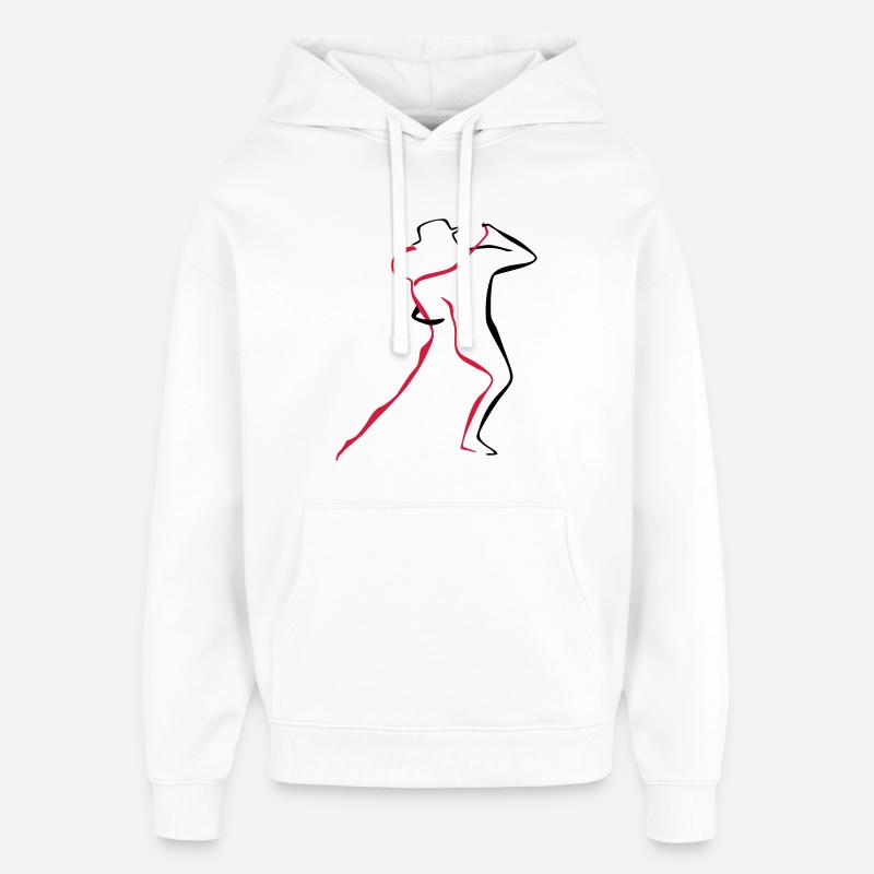 Tango-4-1 - Oversized Unisex Hoodie von Stanley/Stella - Weiß