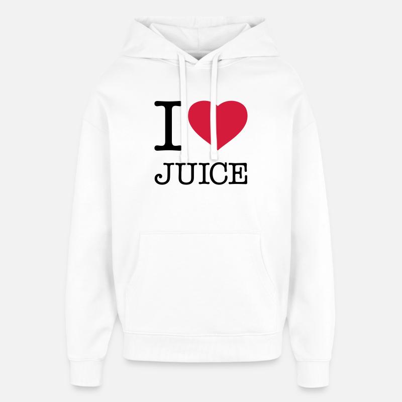 J’AIME LE JUS Saft - Sweat à capuche unisexe Stanley/Stella Oversized - blanc