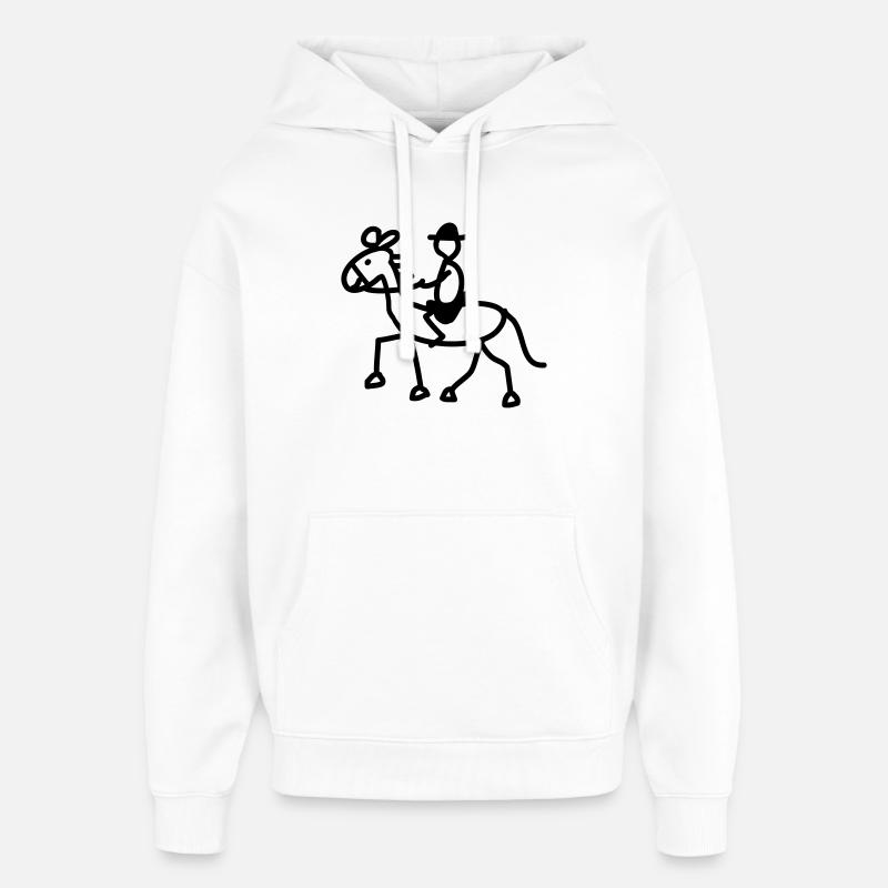 cavalier - Sweat à capuche unisexe Stanley/Stella Oversized - blanc