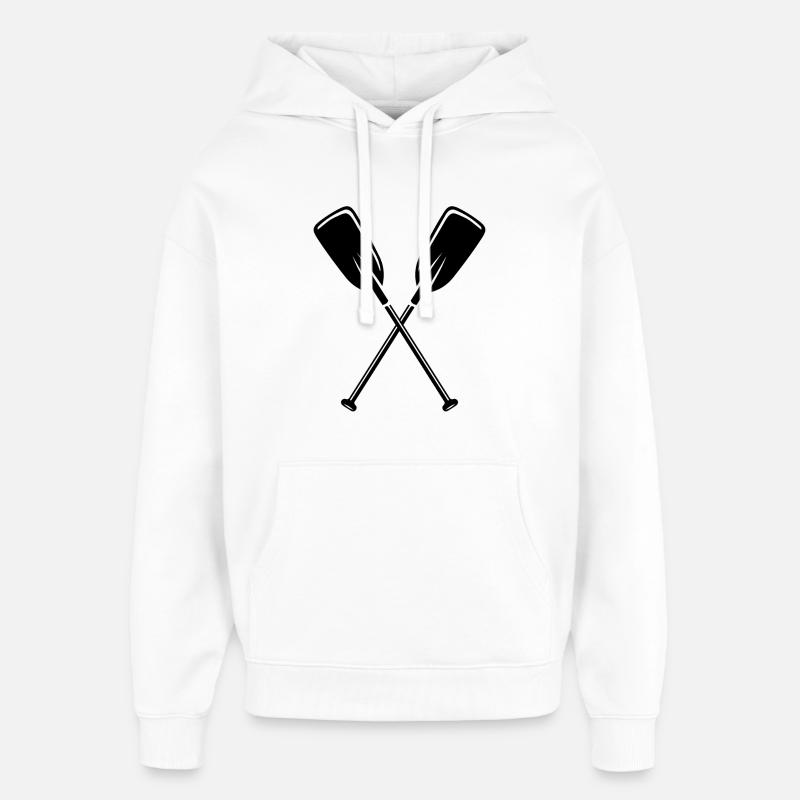 2 pagaies - Sweat à capuche unisexe Stanley/Stella Oversized - blanc