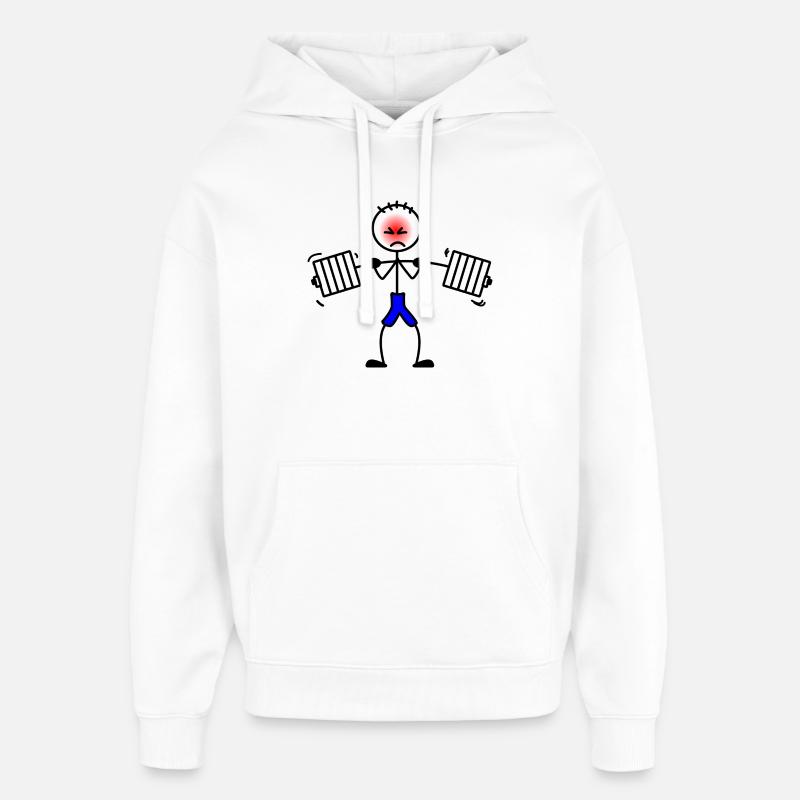 Haltérophile musculation musculation musculation 2 - Sweat à capuche unisexe Stanley/Stella Oversized - blanc