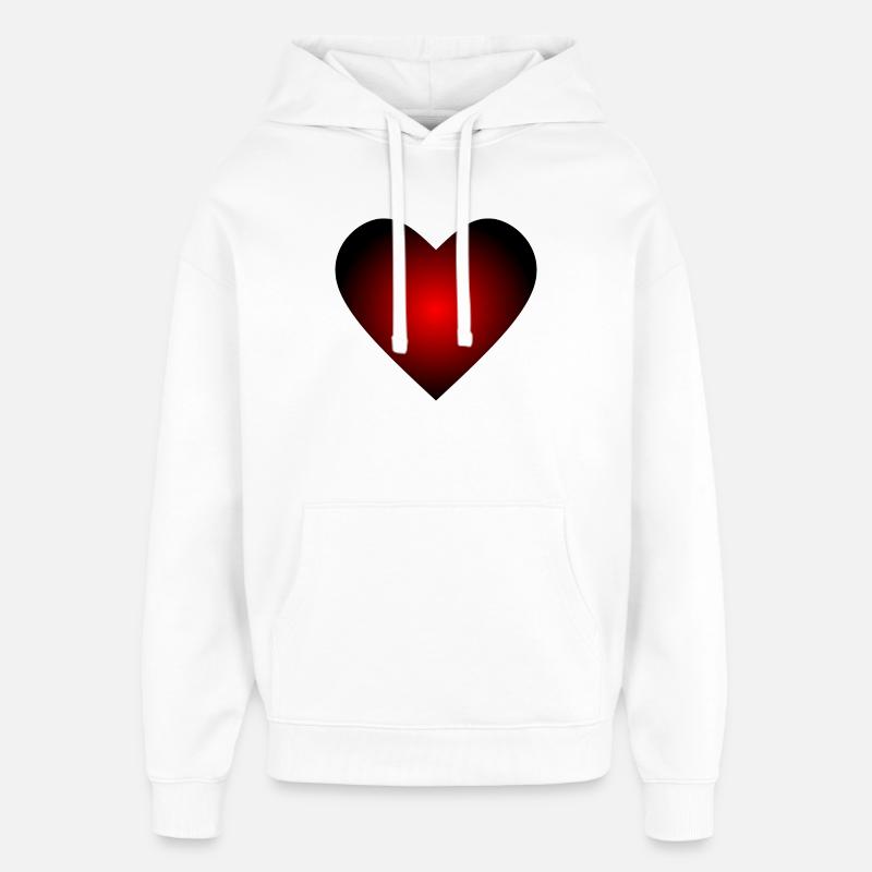 Cadeau Saint-Valentin Saint-Valentin - Sweat à capuche unisexe Stanley/Stella Oversized - blanc