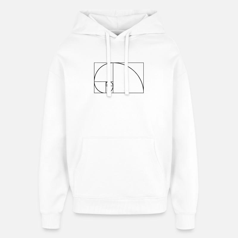 Tshirt Fibonacci - Sweat à capuche unisexe Stanley/Stella Oversized - blanc