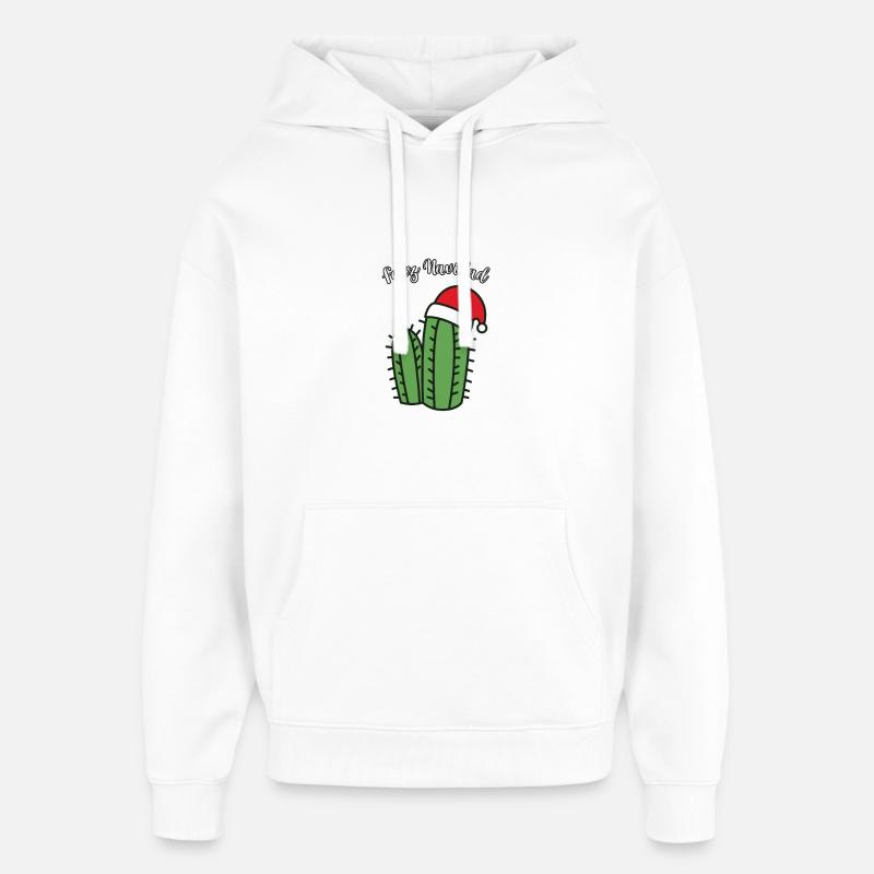 Feliz Navidad Joyeux Noël Mexique - Sweat à capuche unisexe Stanley/Stella Oversized - blanc