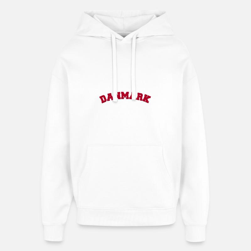 Danemark - Sweat à capuche unisexe Stanley/Stella Oversized - blanc