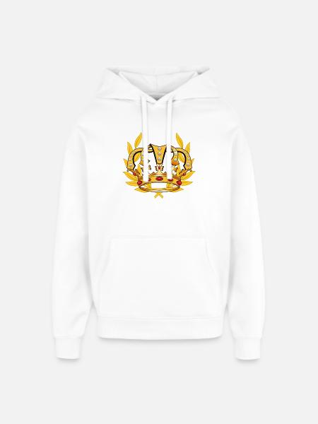 Crown King Majesty Royal Prince - Oversized Unisex Hoodie by Stanley/Stella - white