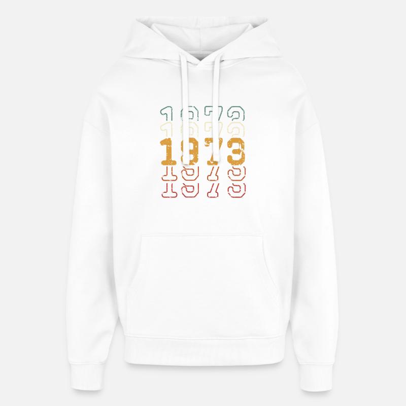 1973 - Sweat à capuche unisexe Stanley/Stella Oversized - blanc