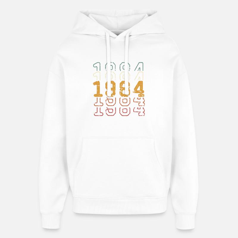 1984 - Sweat à capuche unisexe Stanley/Stella Oversized - blanc