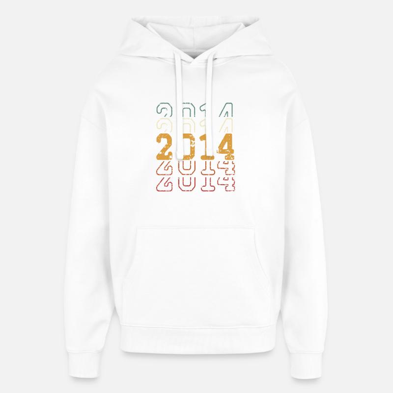 2014 - Sweat à capuche unisexe Stanley/Stella Oversized - blanc