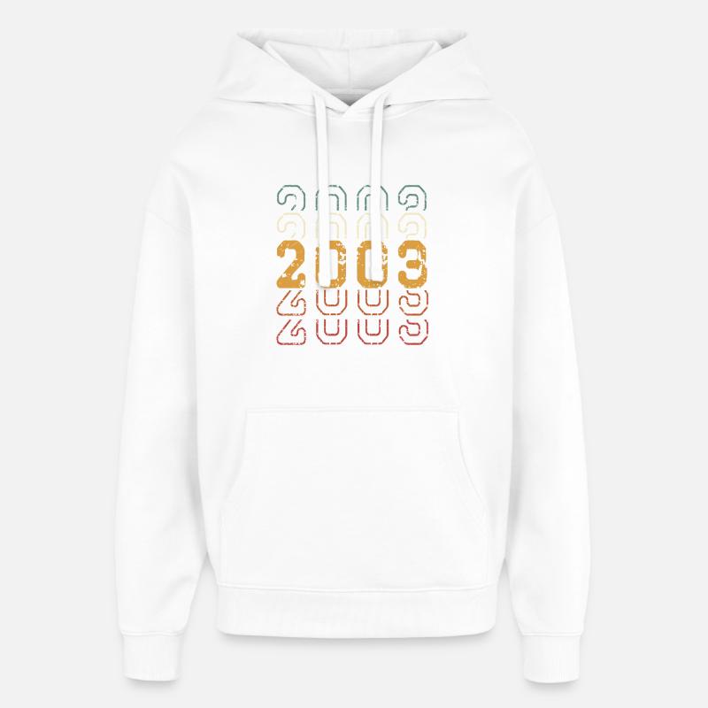 2003 - Sweat à capuche unisexe Stanley/Stella Oversized - blanc