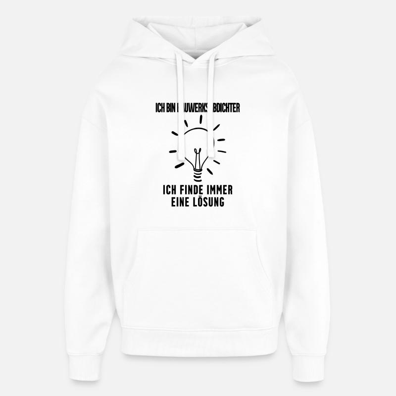 Bauwerksabdichter Beruf Ausbildung - Oversized Unisex Hoodie von Stanley/Stella - Weiß