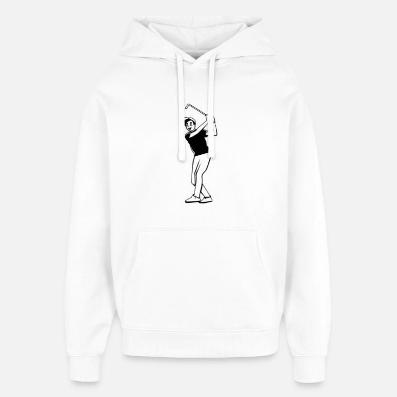 Enfant de golf - Sweat à capuche unisexe Stanley/Stella Oversized - blanc