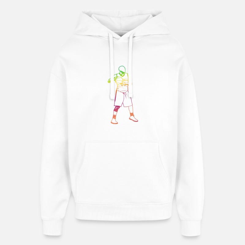 Basketteur - Sweat à capuche unisexe Stanley/Stella Oversized - blanc
