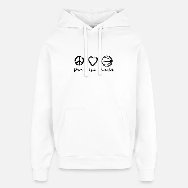 Basketball Routine - Sweat à capuche unisexe Stanley/Stella Oversized - blanc