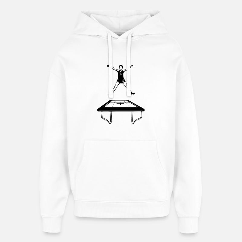 Garçon trampoline - Sweat à capuche unisexe Stanley/Stella Oversized - blanc