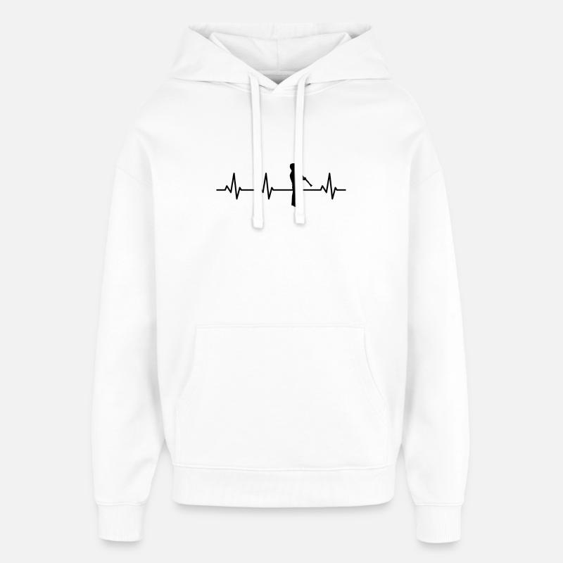 ECG clarinettiste - Sweat à capuche unisexe Stanley/Stella Oversized - blanc