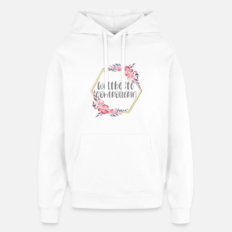 Controllerin Controlling Beruf Geschenk - Oversized Unisex Hoodie von Stanley/Stella - Weiß