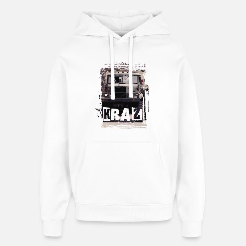 KRAZ - Sweat à capuche unisexe Stanley/Stella Oversized - blanc