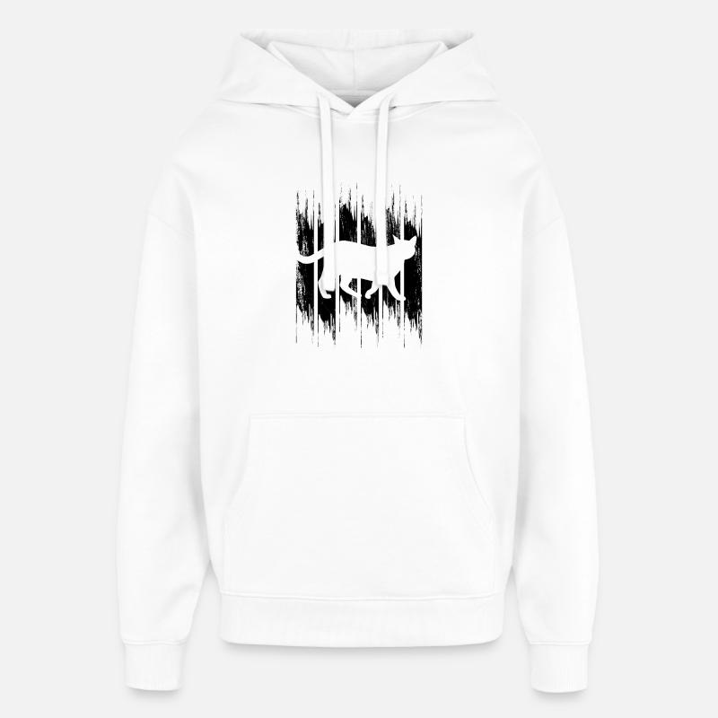 Chat - Sweat à capuche unisexe Stanley/Stella Oversized - blanc