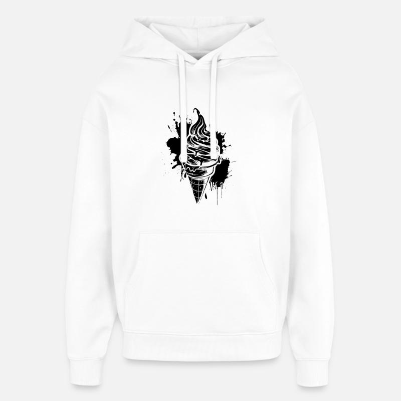 Eiswaffel Softeis - Oversized Unisex Hoodie von Stanley/Stella - Weiß